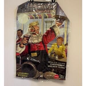 Waffle House Coca-Cola Santa “A Holiday Tradition Since 1955” Window Cling